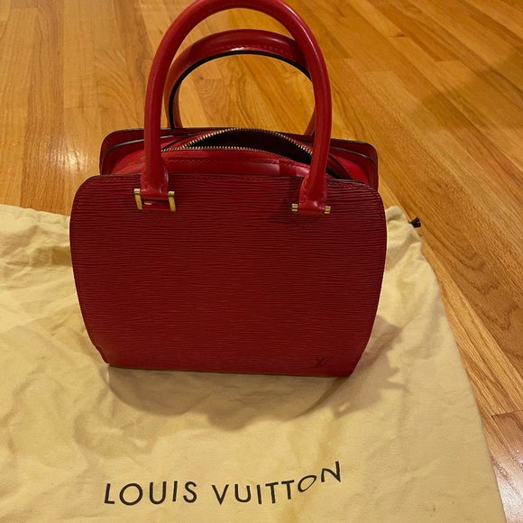 Louis Vuitton Red Epi Leather Bag - Picture 1 of 6